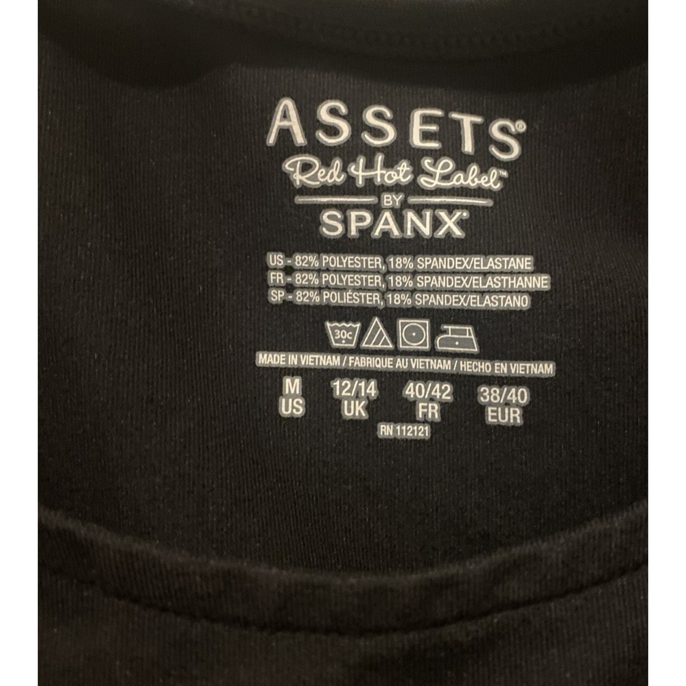Spanx Assets Bodycon Shapewear Shape Wear Black Medium Slip Dress - Picture 2 of 3
